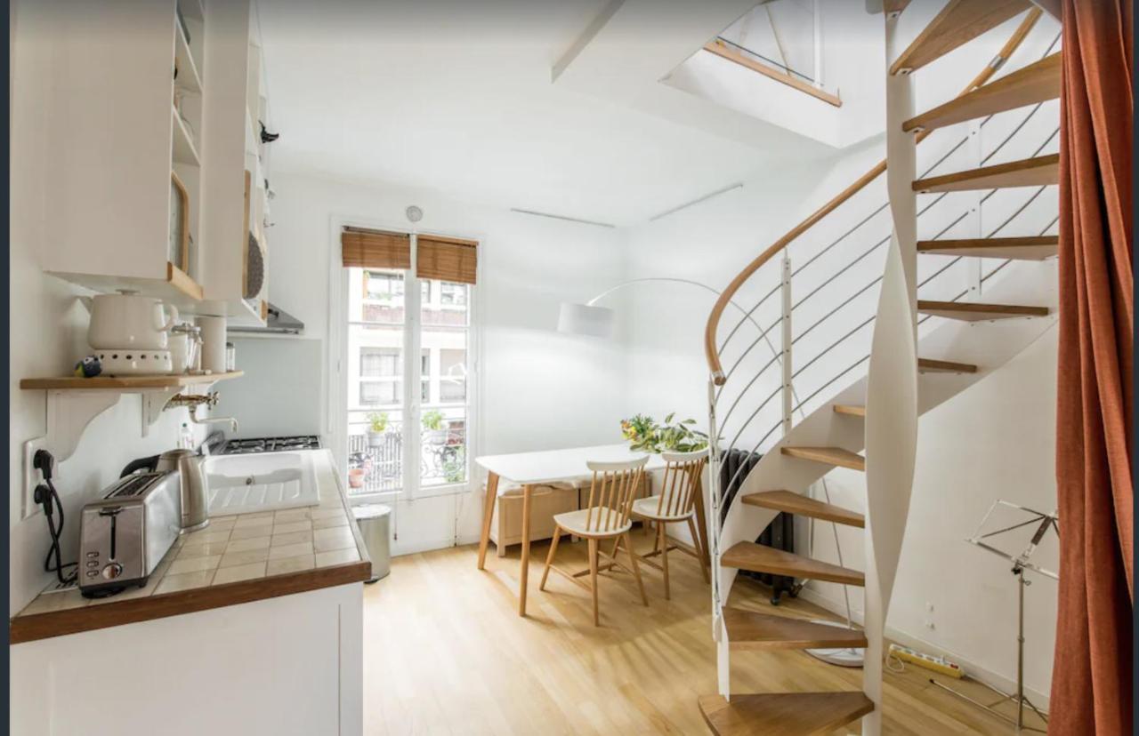 Paris Petit Appartement Lumineux Et Atypique Exteriör bild